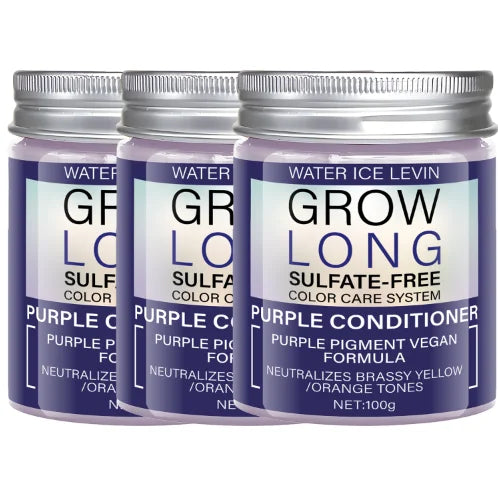 Purple Conditioner (Sulfate-Free, Vegan), Neutralizes Brassy Tones, Moisturizes Hair for Soft Texture & Vibrant Color Charm