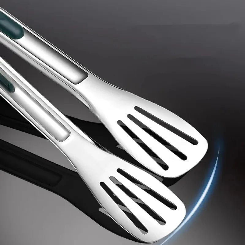 New Stainless Steel Food Tongs BBQ Meat Salad Bread Clip Barbecue Grill Buffet Clamp Non-slip Tong Cooking Tools Kitchen Gadgets