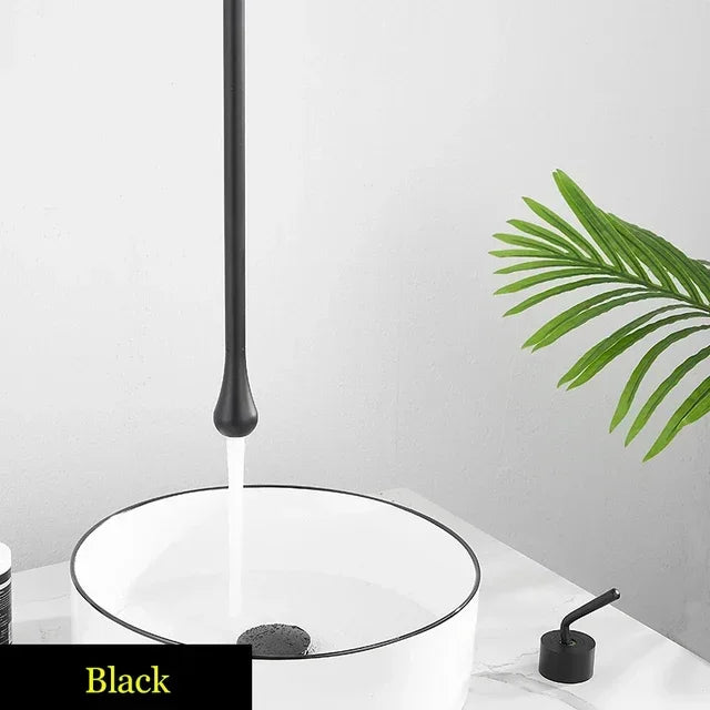 Water Drop Hang Ceiling Faucet Bathroom Basin Bathtub Tap Solid Brass  Hot Cold Water Sink Mixer Tub Hardware