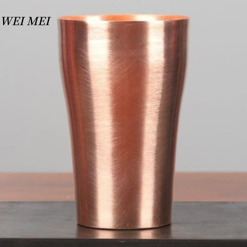 Vintage Copper Breakfast Coffee Cup,Handcrafted Thickened Smooth Surface Moscow Water Mule 400 ml Juice Mug,Tea Cup Tableware