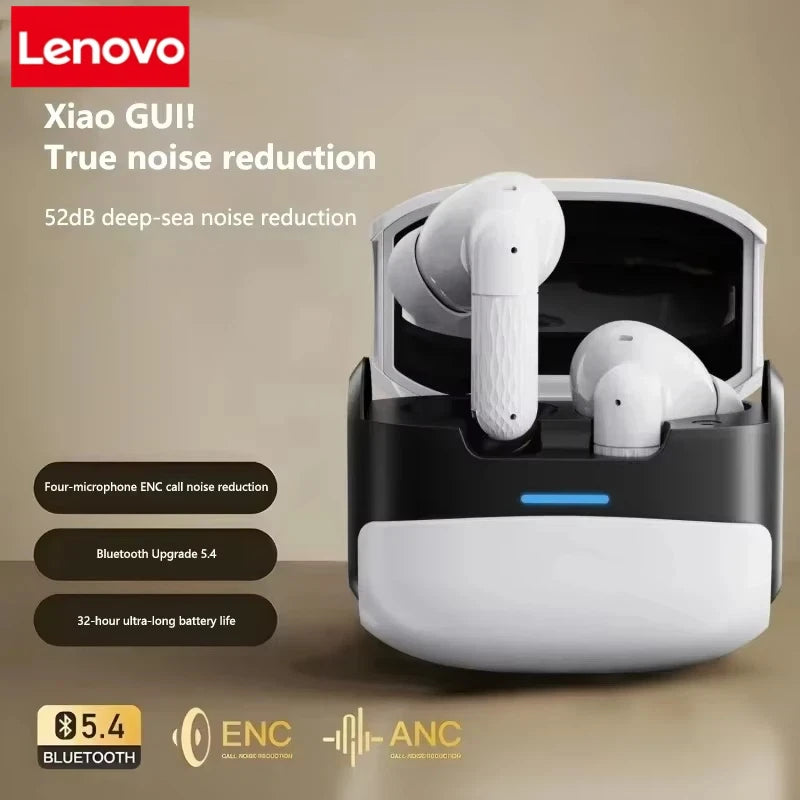 Lenovo New Wireless Earphones Bluetooth Headsets TWS 5.3 Stereo Earbuds Hifi Headphones HD Microphone For Iphone And Android