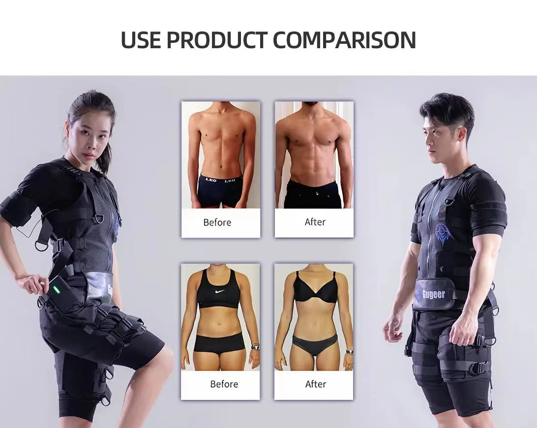 Wireless Full Body EMS Muscle Stimulator for Home Gym Fitness Training Electrotherapy Workout Equipment for Muscle Building
