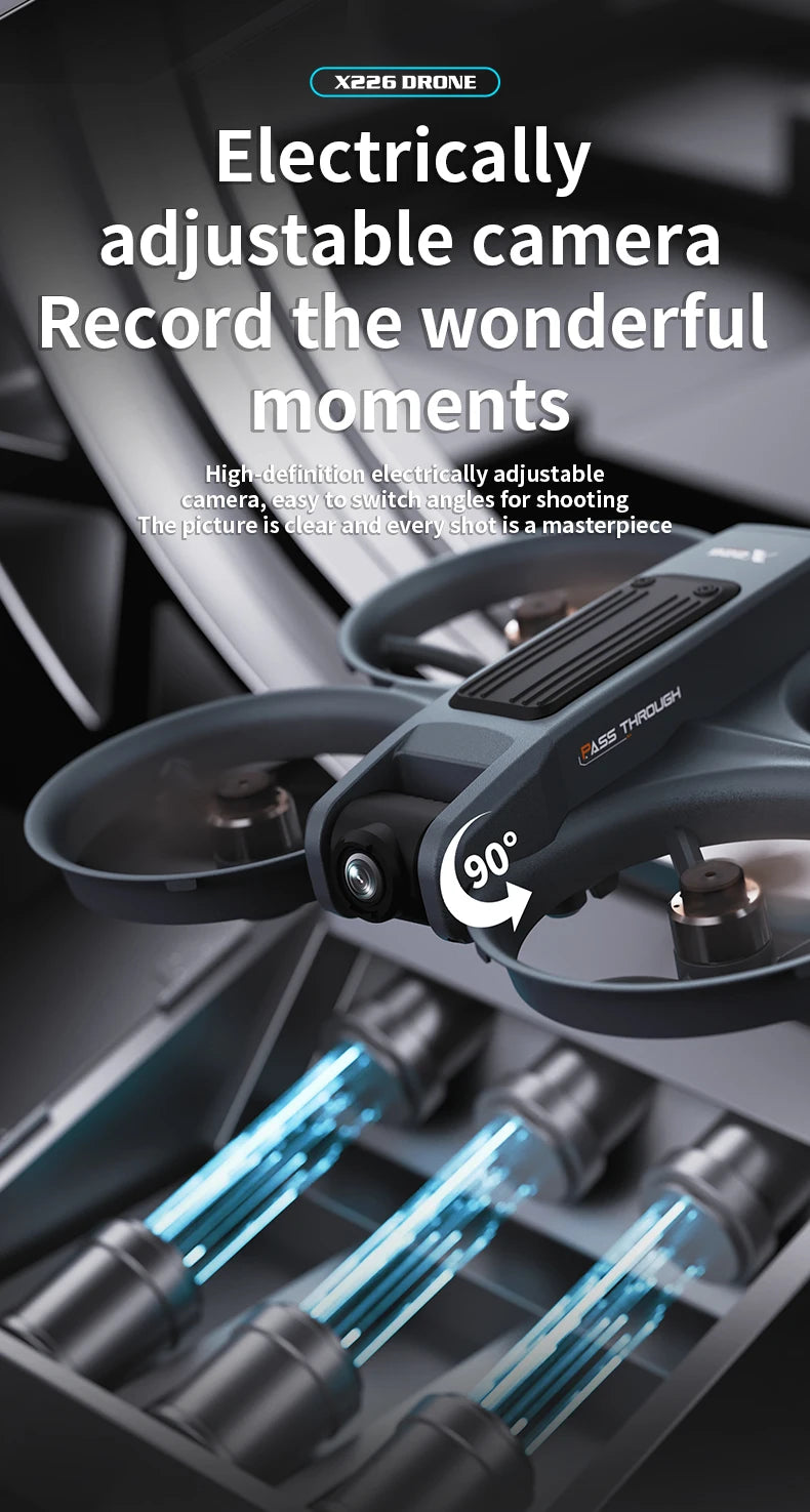 Original Mini Drone X226/X226VR Drones 4K Professional Remote Control Helicopter Plane RC Dron Quadcopter Toys Gift for Kids