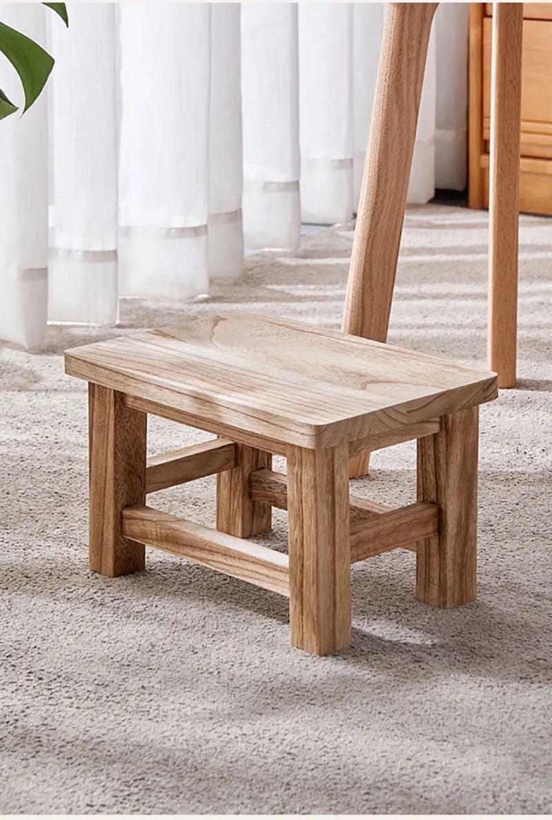 Modern Minimalism Solid Wood Small Stool Household Adult Living Room Shoe Changing Stools Children's Small Bench Muebles
