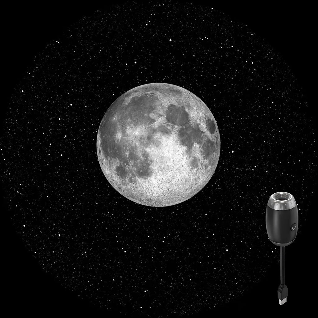 USB Galaxy Projector Light Car Roof Projection Lamp Atmosphere Ambient Light Saturn Starry Star Light Party Decor Romantic Light