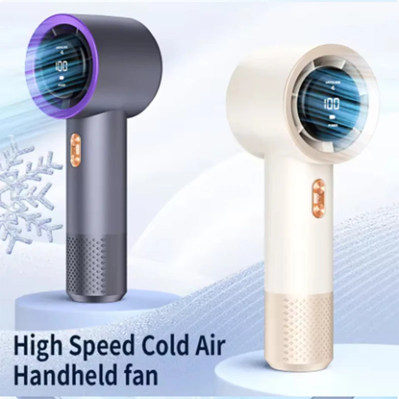 Handheld High-Speed Fan mini Portable Air Conditioner with Six Fans and 199 Levels of Infinite Adjustment