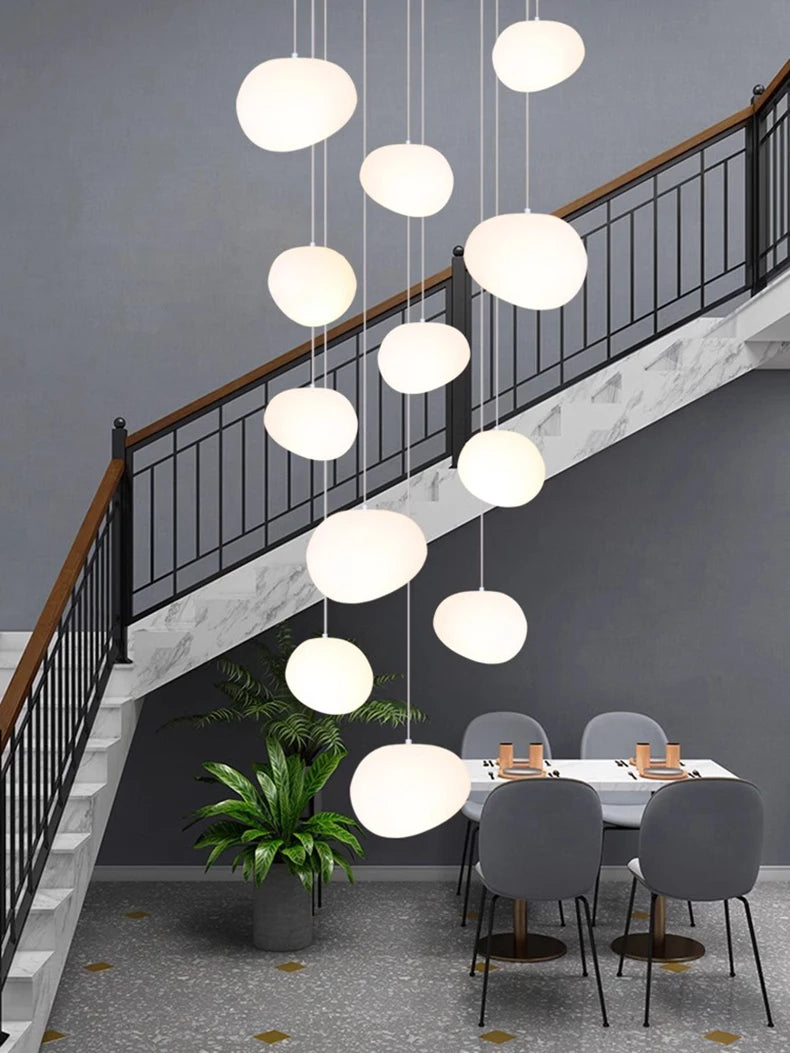 Modern home decor led lights pendant light lamps forstaircase Chandeliers for living room hanging light indoor lighting