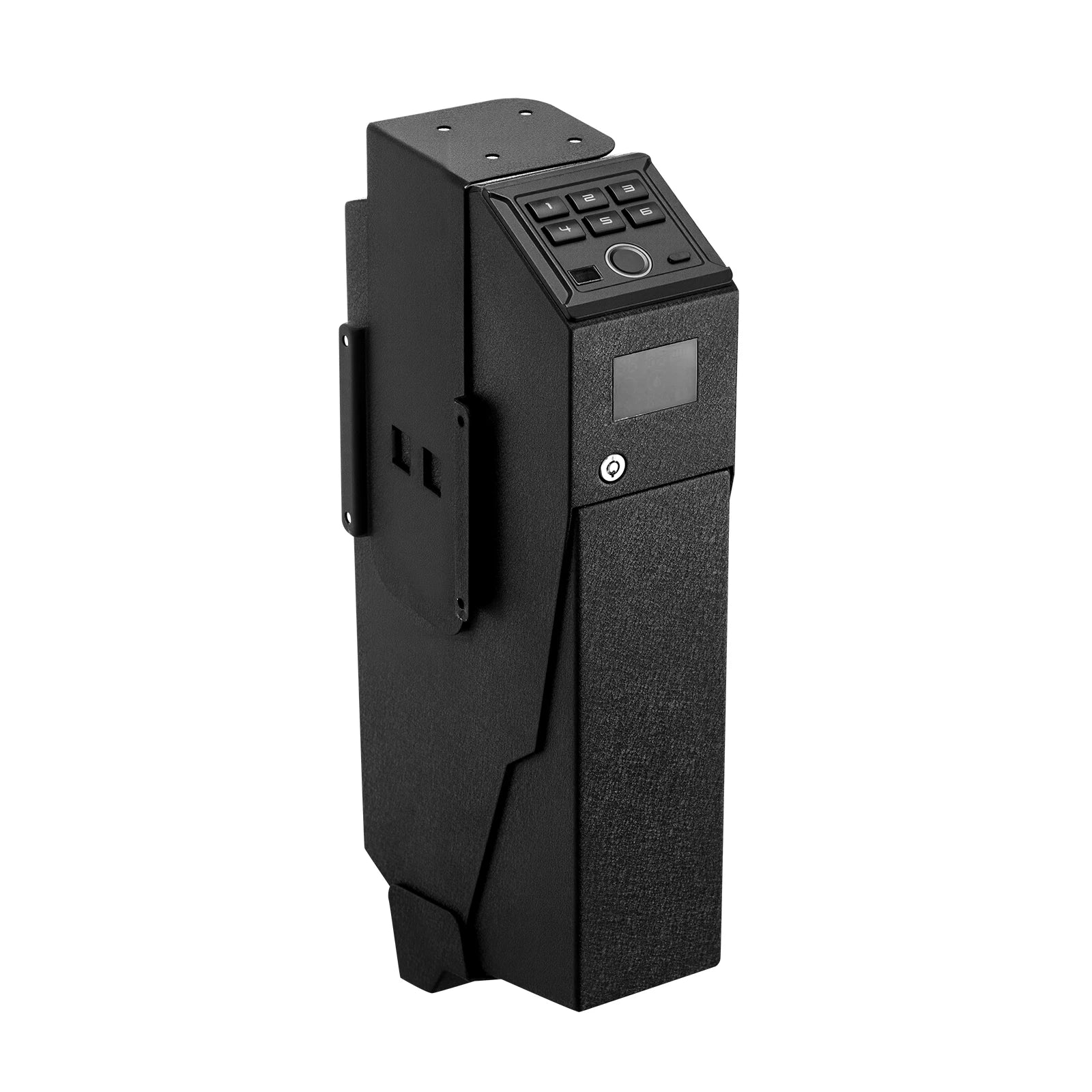 SucceBuy  Safe Slider Safe with Screen Fingerprint/Password/Key 3-Way Quick Access Case Box with LED for Nightstand Bedside Desk