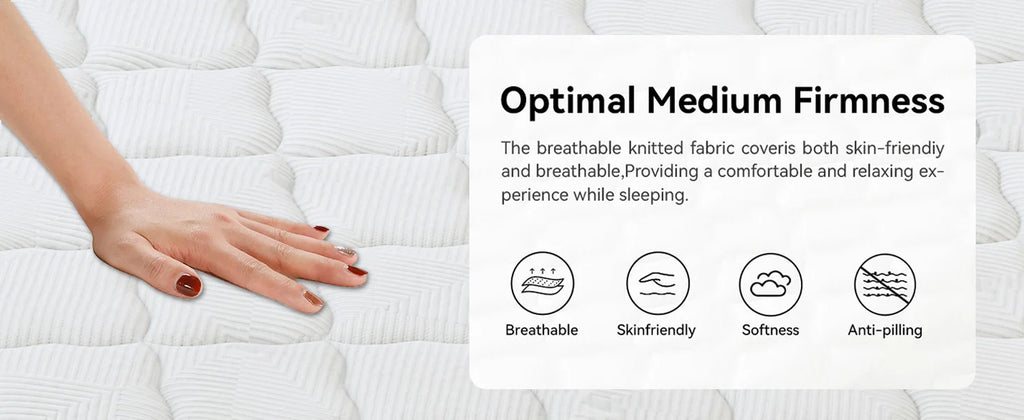 12 Inch Gel Memory Foam Hybrid Mattress,Twin Full Quenn King Individual Pocket Coil Innerspring Mattress for Pressure Relief & Motion Isolation, Medium Firm Mattress for Bedroom, CertiPUR‑US Certified