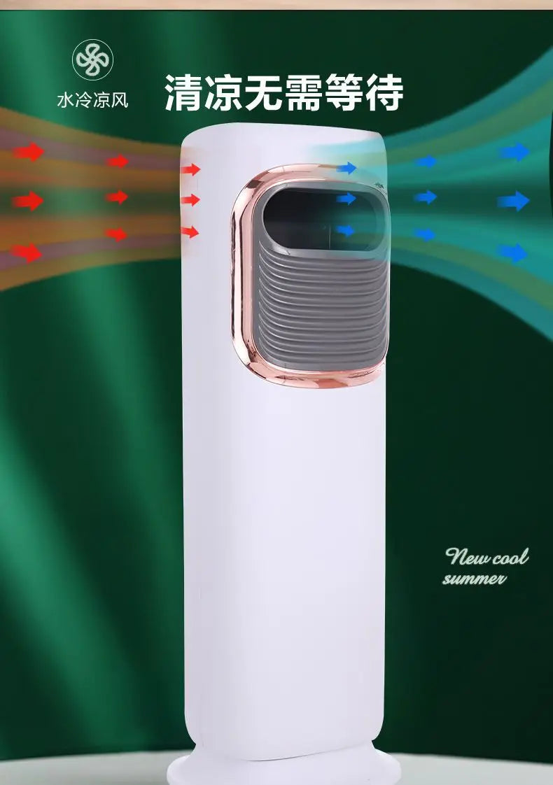 220V air conditioning fan household dual purpose energy-saving   cold air fans mobile small air conditioning cold and integrated