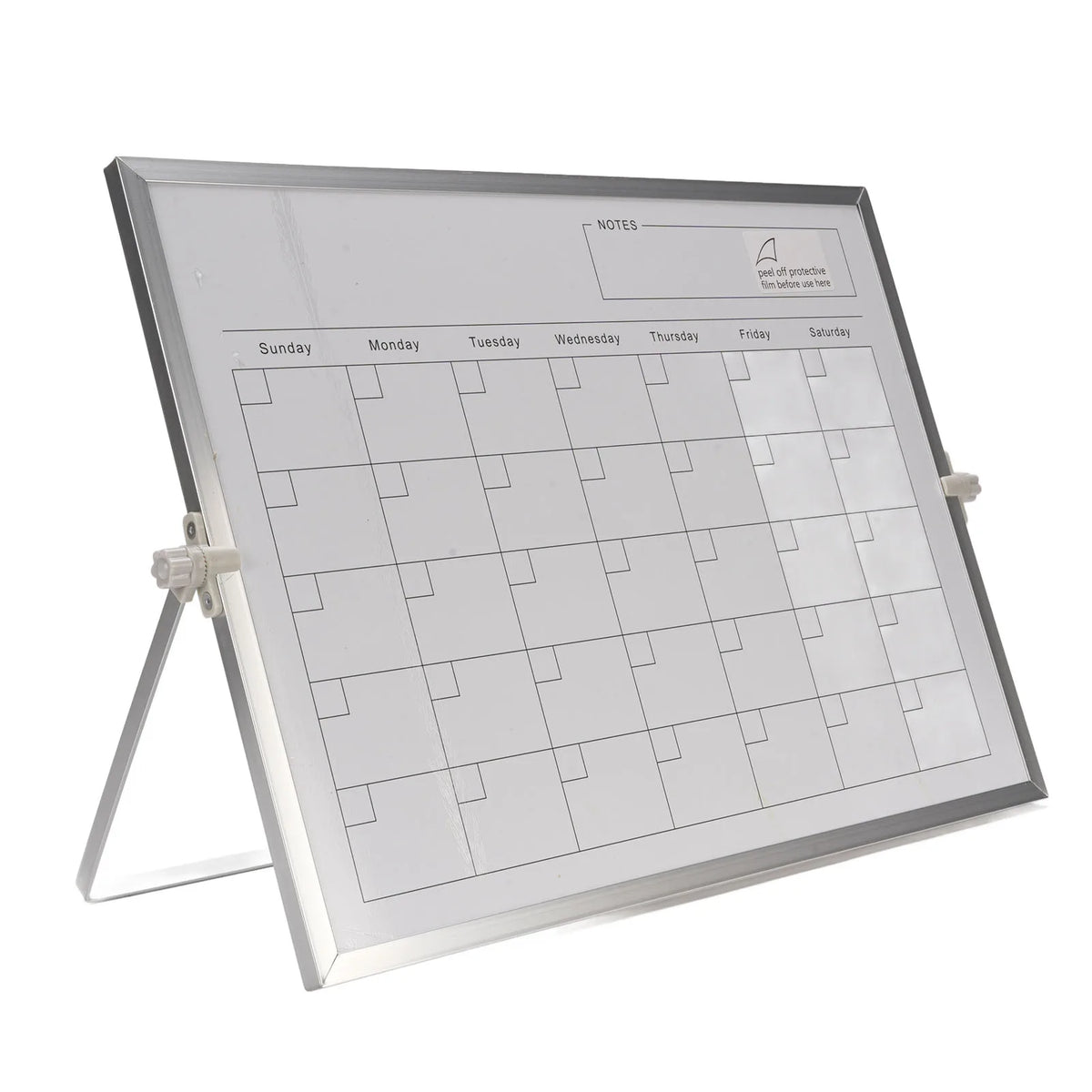 Calendar Whiteboard Dry Erase Calendar 30x40cm Double Sided Magnetic Desktop White Board Calendar Monthly Planner with Stand