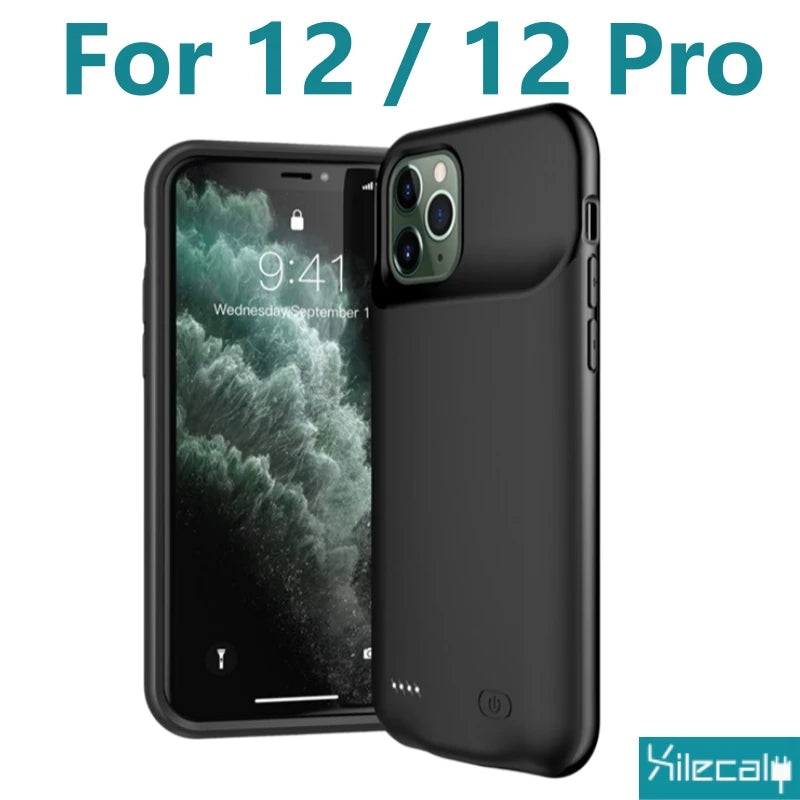 Xilecaly Portable Battery Case for iPhone 17 16 Pro Max 15Pro 13 14 12 mini Charging Case Battery Pack For iphone 7 8 6s SE 2 3