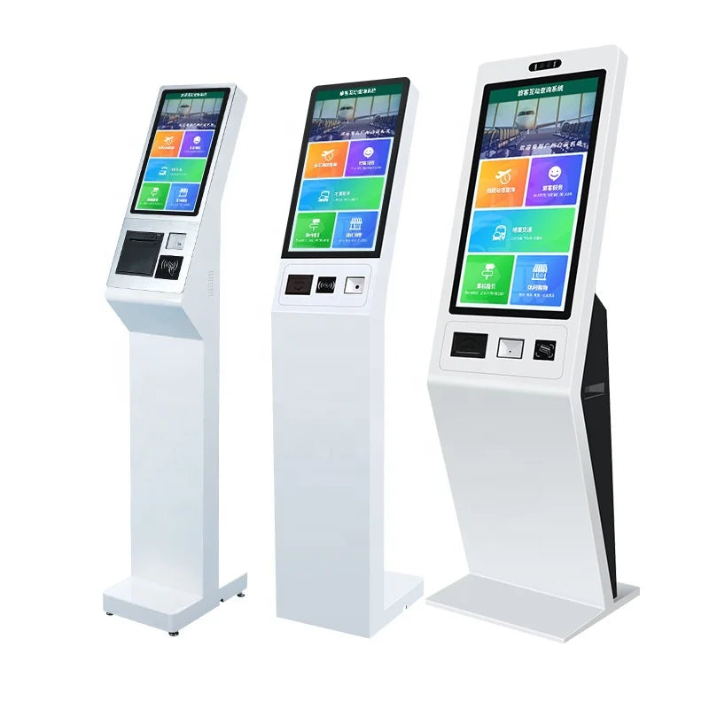 32-Inch Touch Screen Restaurant Self-Service Ordering & Checkout Kiosk with Floor-Standing Design for Indoor Use