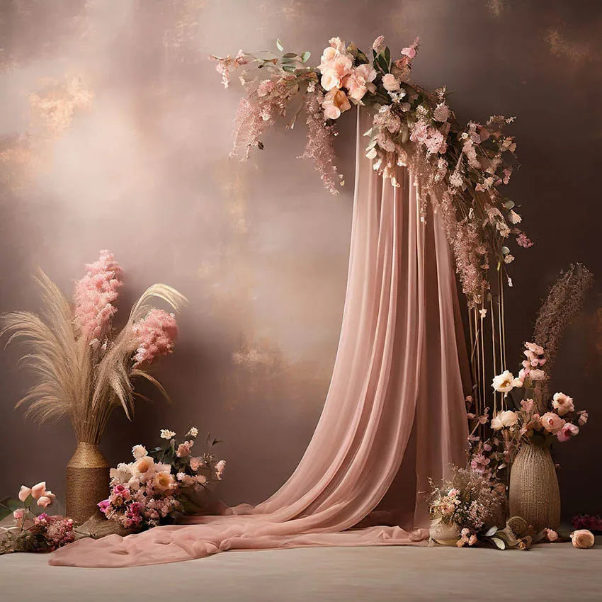 Interior Arch Boho Floral Photography Background Adult Birthday Wedding Maternity Portrait Decor Backdrop Photo Studio Supplies
