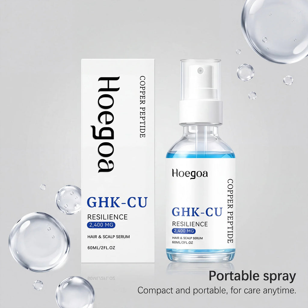 Ghk-Cu Copper Peptide Hair Serum For Hair Growth Strengthening Root Scalp Moisturizer Thicker Fuller Hair Anti Hair Loss Serum