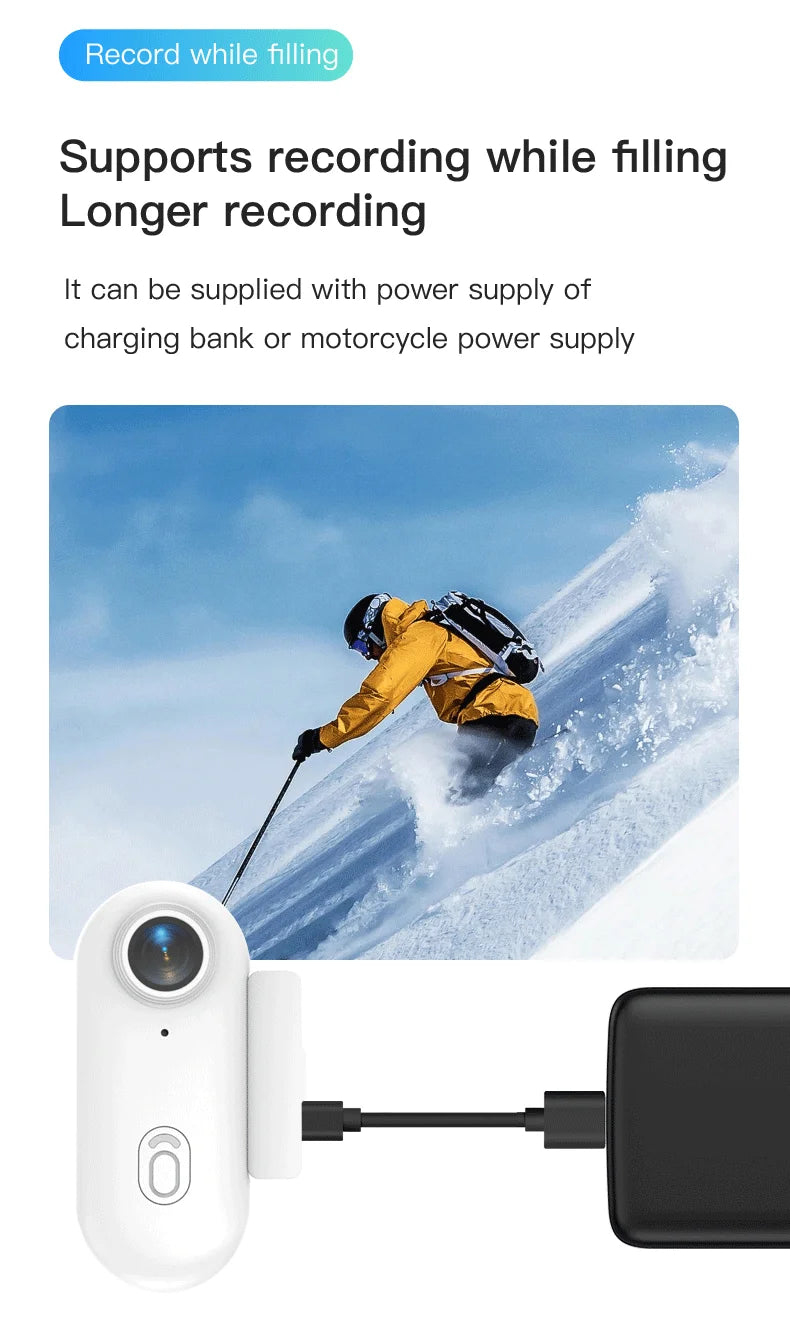Waterproof Action 4K Camera 1080P Ultra Mini Wireless WiFi POV Bodycam for Bicycle Motorcycle Pocket Sports Recording HD Quality