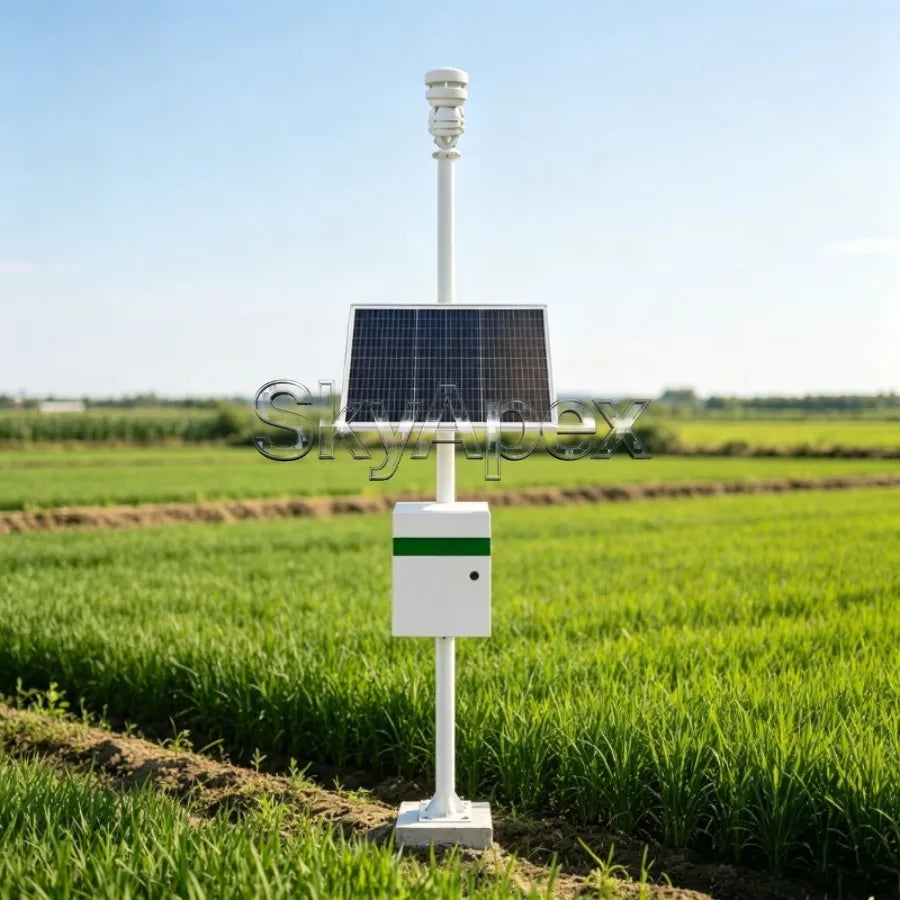 Integrated Ultrasonic Weather Station Auto Detector Wind Speed Direction Temp Humidity Pressure Rainfall High Precision