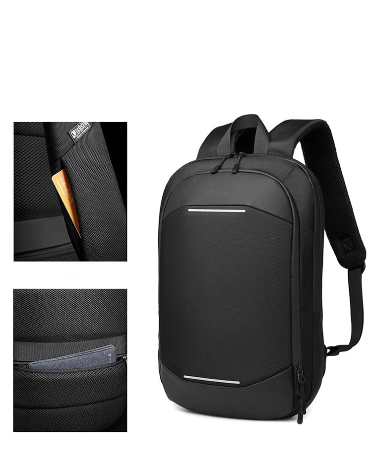 Laptop Backpack Laptop Thin Laptop Bag Unisex 14-Inch Simple Business Backpack Lightweight Casual Expandable School Students Bag