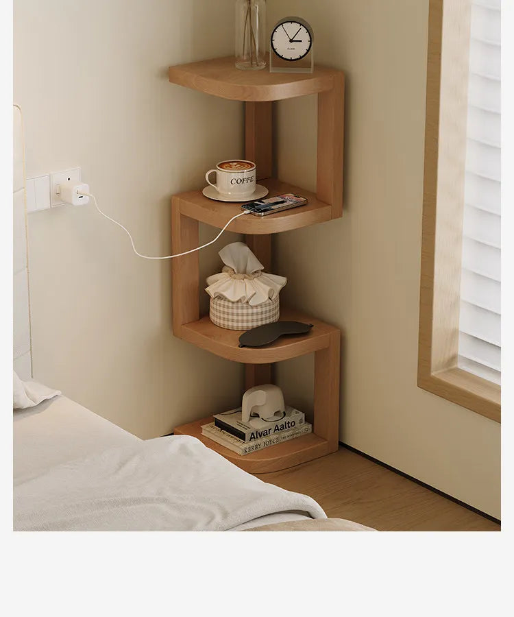 Modern Minimalist Wooden Nightstand Bedside Table 2 Drawer Storage Night Stand Bedroom Furniture Nightstands Bedroom Wood