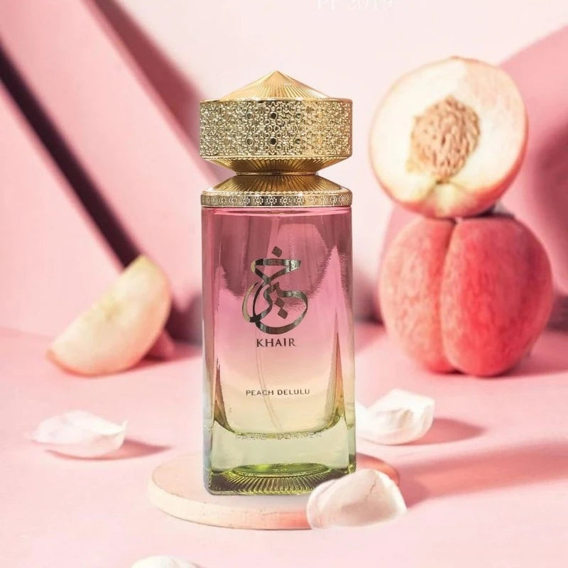 Unisex Eau De Parfum Paris Corner Khaire Peach Sweet & Sensual Perfume Notes of Peach Ginger & Musk for Men & Women