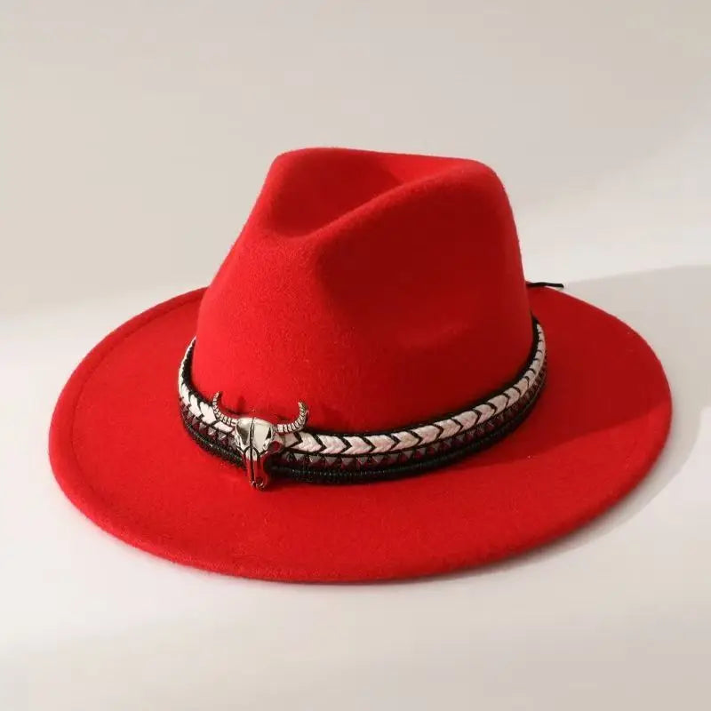 New Heart Shaped Cowboy Head Accessories Cowboy Hat Felt Hat New Men's and Women's Outdoor Hat Knight Hat