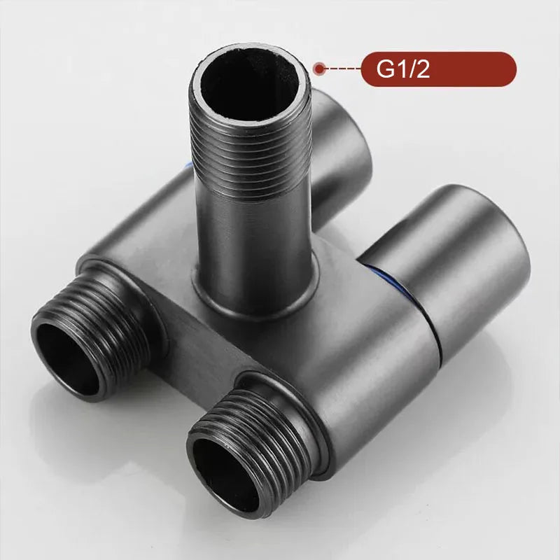 Stainless Steel Bathroom Cold Water Cleaning Bidet Toilet Spraye Portable Bidet Toilet Handheld Flusher Set G1/2 Angle Valve
