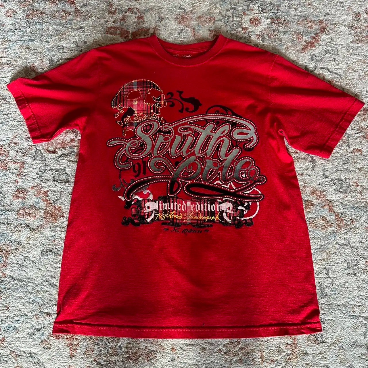 Summer Double-Sided Printed T-Shirt Mens American Hip-Hop High Street Fashion Baggy Short-Sleeved Unisex Street Style Tee
