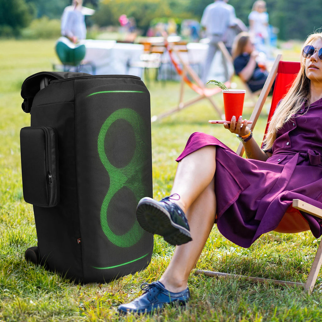 For JBL PartyBox 520 Speaker Carry Cover Zipper Closure Party Speaker Dust Cover Anti-Scratch Thicken Nylon Speaker Storage Bag