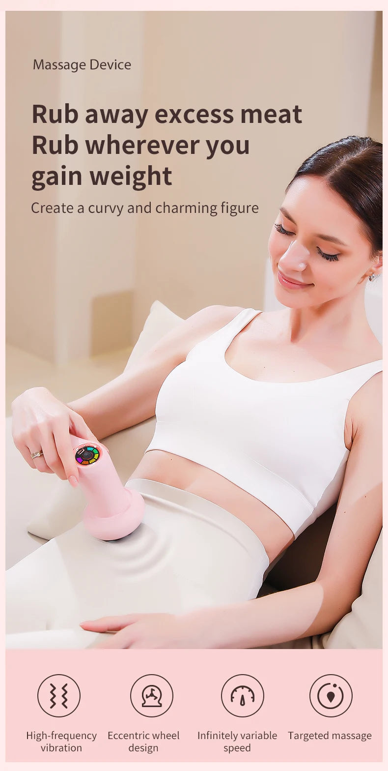 Cellulite Massager Body Sculpting Machine Electric Fat Burner Body Slimming Weight Loss Skin Lifting Beauty Body Shaping Device