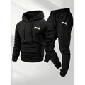 Allp Logo Print Fleece Hoodie Tracksuit Women 2 Piece Outfit Casual Street Matching Set
