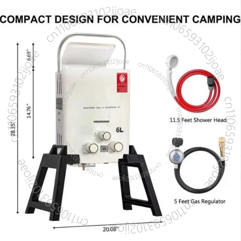 Outdoor Water Heater for RV Portable, Gas Water Heater Camping Water Heater