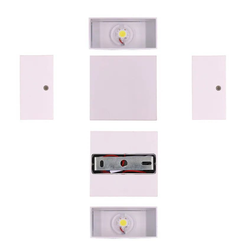 6W/12W LED Wall Light Outdoor Waterproof IP65 Garden Yard Wall Lamp Indoor Bedside Decoration Lighting Aluminium AC110V 220V
