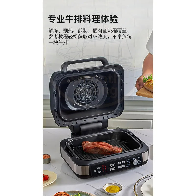 110V 220V Intelligent Fully Automatic Steak Grill Household High Temperature Multi-function Electric Cooking Pan