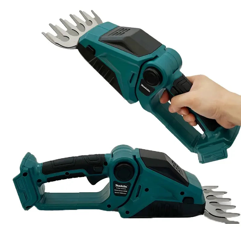 Makita for Garden Cordless Hedge Trimmer 2-in-1 Mini Handheld Electric Grass Shears Operated Shrubbery Trimmer