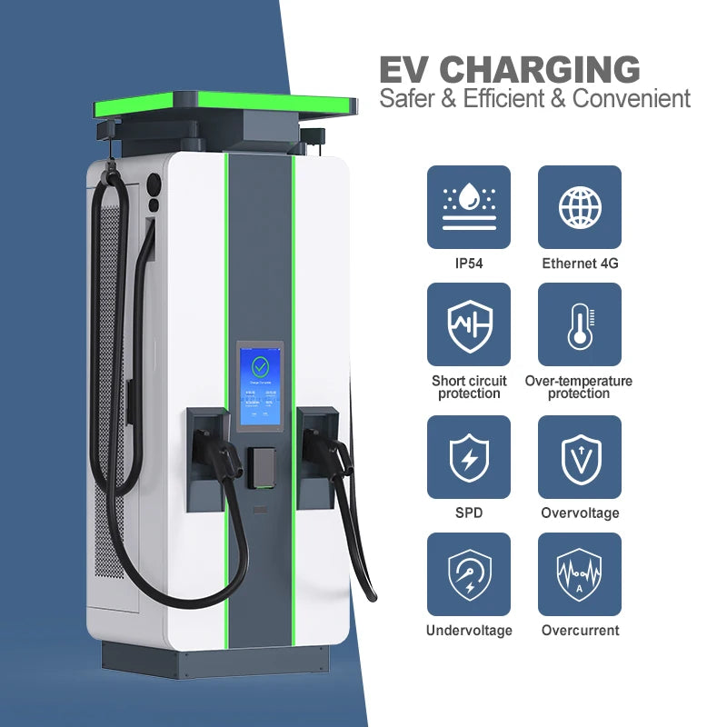 40kw 60kw 120kw 240kw 360KW 480KW Ev Charging Station CCS1/CCS2/CHAdeMO/GBT Commercial Electric DC Fast EV Charger 80kw 160kw