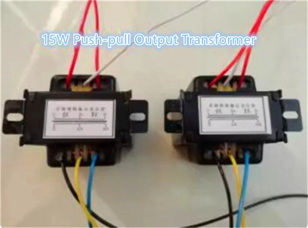 1PCS 6P1 6P6 6P14 6P15 EL84 Vacuum Tube Amplifier Push-pull Output Transformer 15W,8K or 10K Can Be Selected, Audio Components