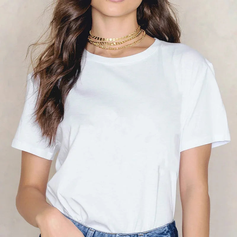 Flower & Letter Print Crew Neck T-Shirt, Casual Short Sleeve T-Shirt For Spring & Summer, Women's Clothing