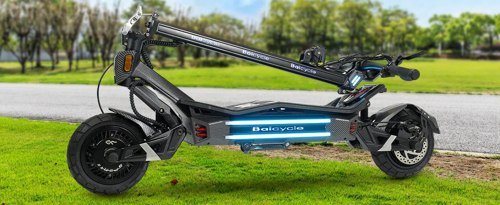 High Power Dual Motor 3000W*2 Electric Scooter 10 Inch Anti-Shock Tires Foldable Adult Off Road E Scooter Long Distance Travel Scooter