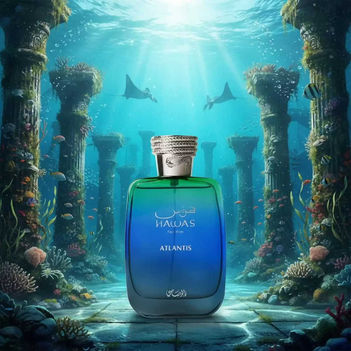 Hawas Verde & Ice Perfume Spray, Long-Lasting Eau de Parfum, Premium Luxury Fragrance Scent, Top-Quality Men's Cologne.