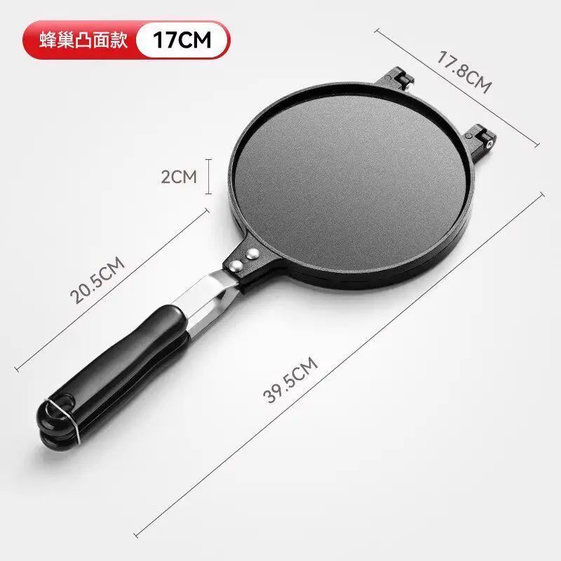 Heavy-Duty Nonstick Mold Pan 17/20cm for Making Omelets, Egg Rolls, Waffles, Cakes, Cones, and Cookies