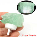Natural Irregular Crystals Stone USB Light Rose Quartz Amethyst Raw Minerals Small Night Lamp Reiki Healing Bedroom Home Decor