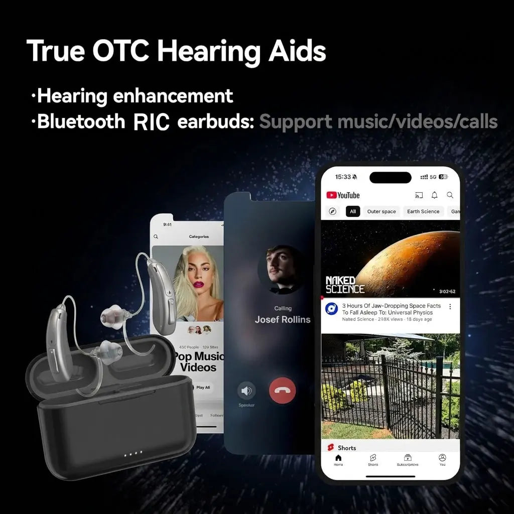 Hearing Aid High Quality 16 Channel Digital Bluetooth Hearing Aids for Seniors Adult Deafness Hearing Aid Rechargeable Audifonos
