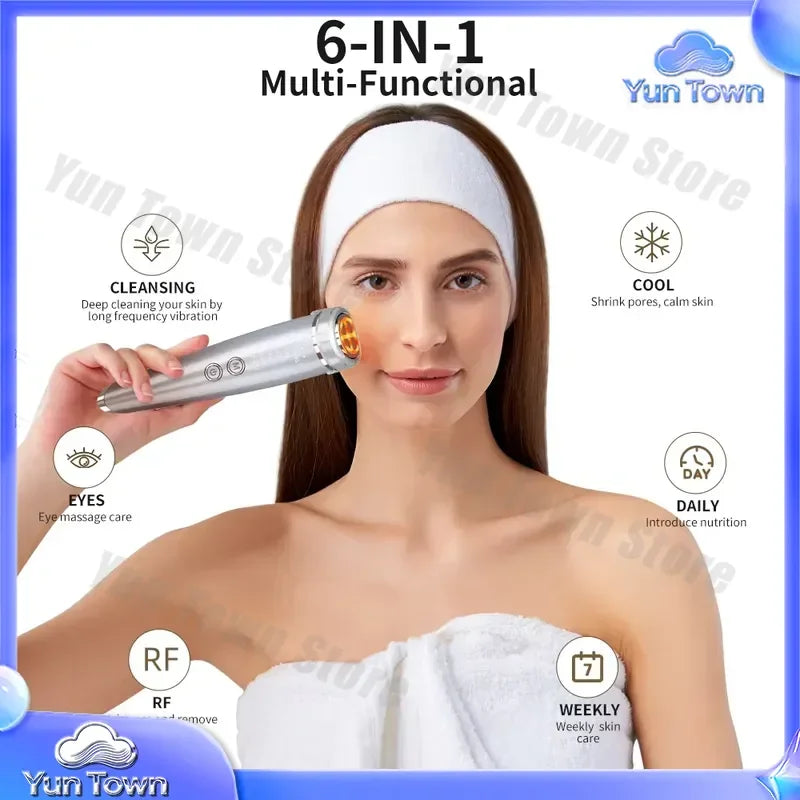 LED Facial Light Therapy Device for Home Use for Face Lifting Massager Skin Rejuvenation Anti Aging Red Blue Light Therapy