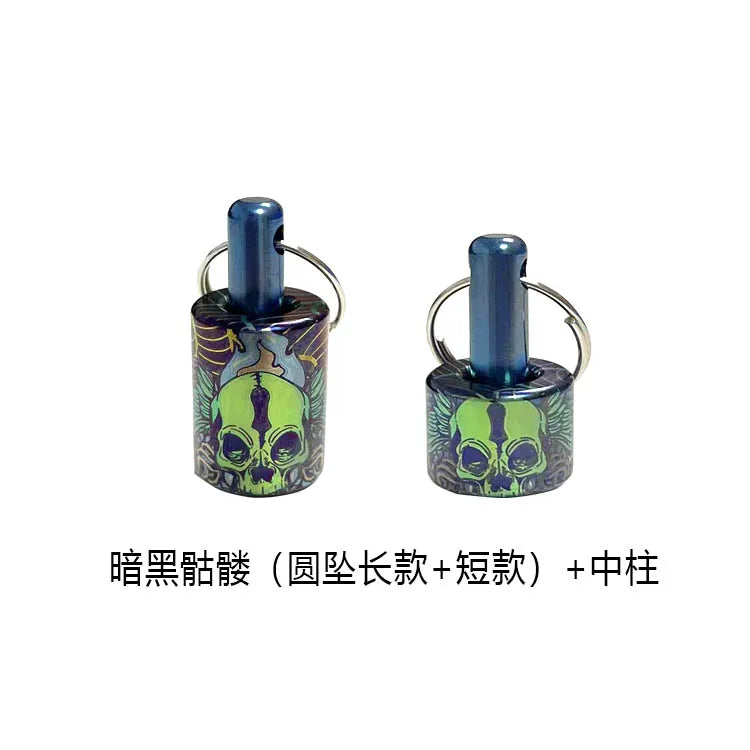 EDC Titanium Alloy Knife Beads A Pendant Paracord Outdoor DIY Decorations Camping Gear EDC Tools