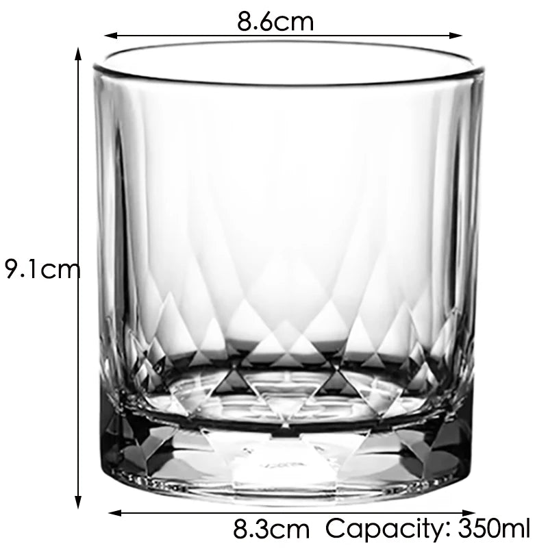 Whiskey Glasses, Scotch Whisky, Bourbon, Cocktails, RUM, Durable Whiskey Glasses