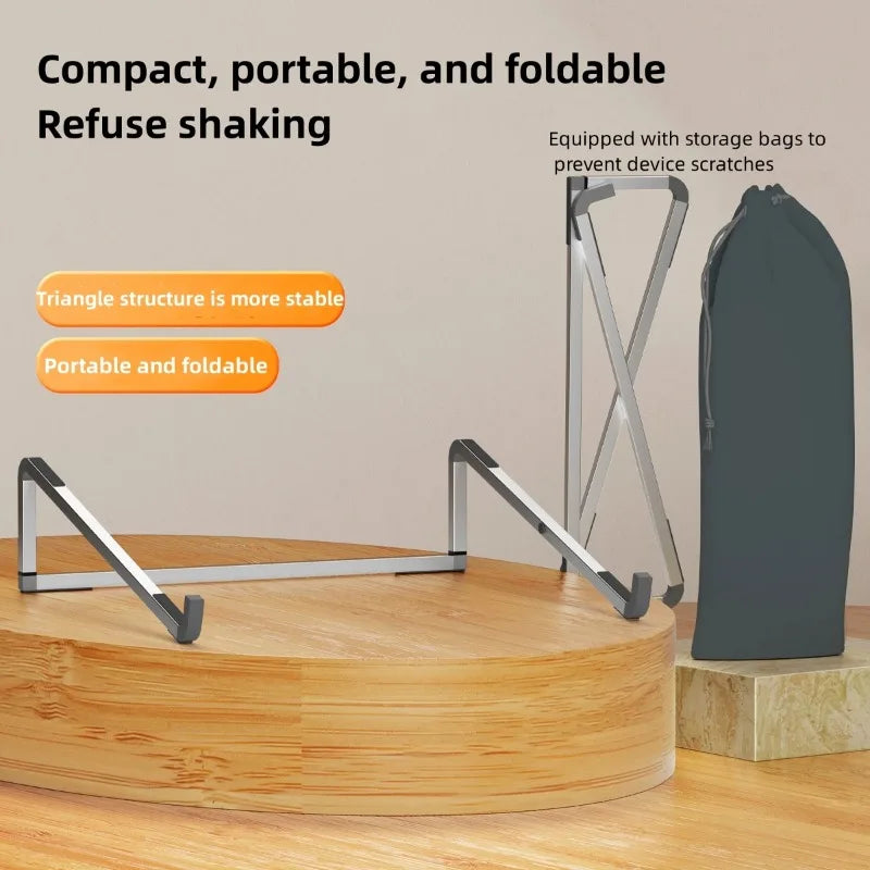 Laptop Stand For Folding Adjustable Aluminum Computer Pc Tablet Stand Notebook Tablelaptop Holder Heat Dissipation