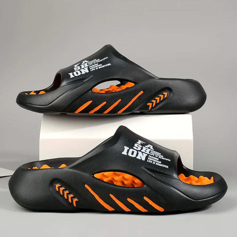 Big Size 48 Summer Massage Slippers For Women Men Indoor Outdoor Shoes Anti-slip Couples Home Bathroom Slides Beach Sandals