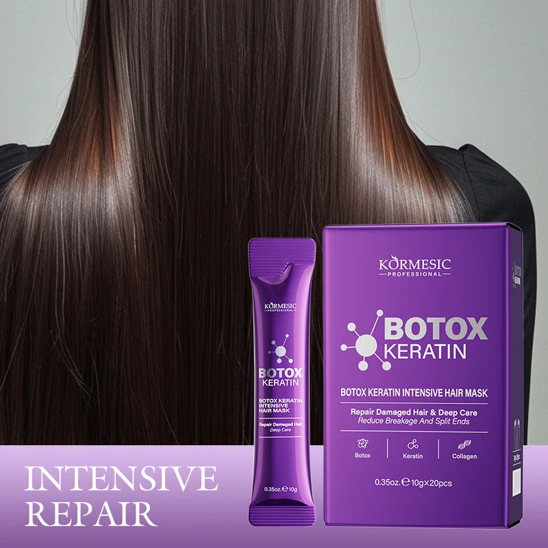 Magical 5 Second Keratin Hair Mask Repair Damage Frizzy Soft Smooth Shiny Hair Deep Moisturize Hair Treat Repair Hair Care Mask