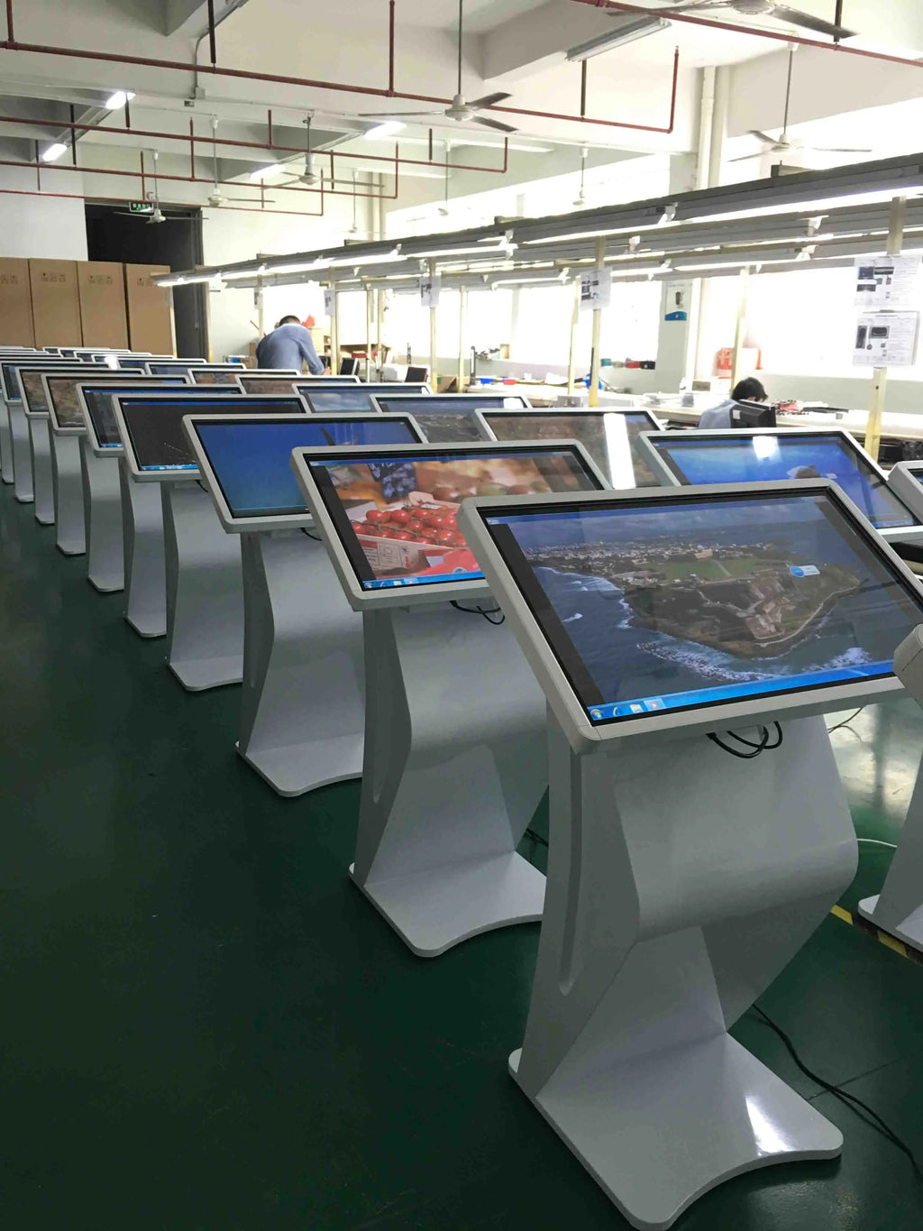 21.5 32 43 Inch Shopping Mall Android Interactive Touch Screen Digital Signage Display Floor Stand Lcd Self Service Kiosk