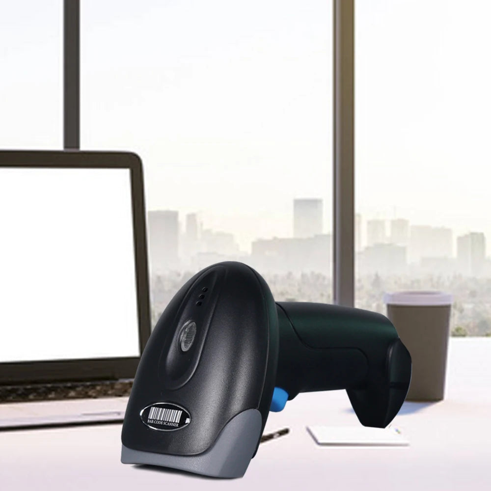 HBAPOS Wireless QR 1D 2D Barcode Scanner Wired Handheld Bar Codes Reader QR PDF417 for Supermarket Book Coffee Store